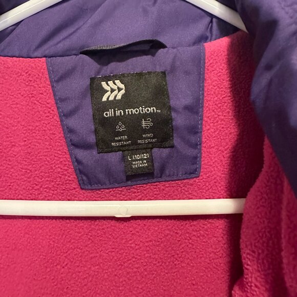 All in Motion-Women's Multicolored wind/water resistant 3-in-1 Jacket - Picture 3 of 3